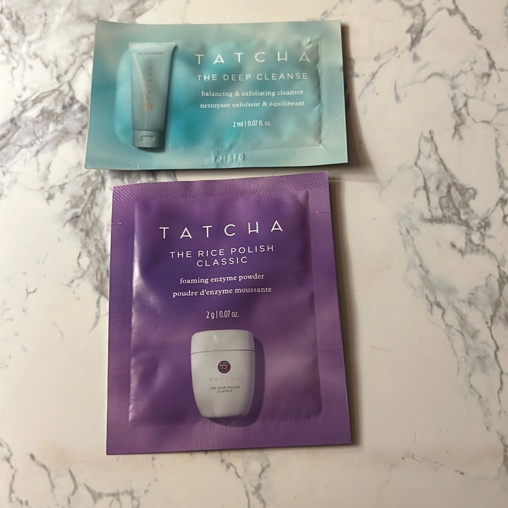 Tatcha The Deep Cleanse Sample and Tatcha The Rice Polish Classic Sample